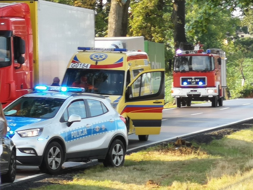 Poważny wypadek na trasie Grudziądz - Kwidzyn [zdjęcia]