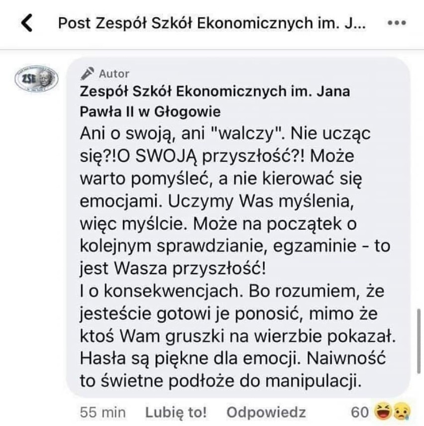 Dyskusja na FB