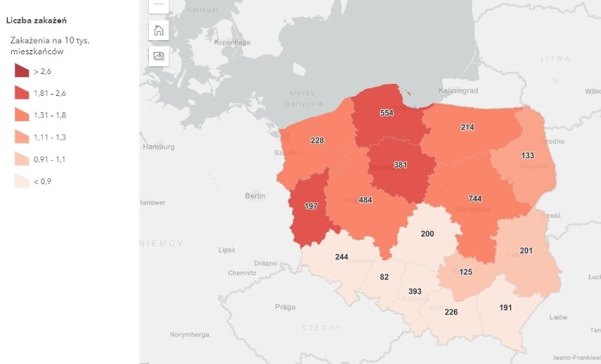 Dalszy spadek liczby zakażeń w Polsce, niestety wzrost w...