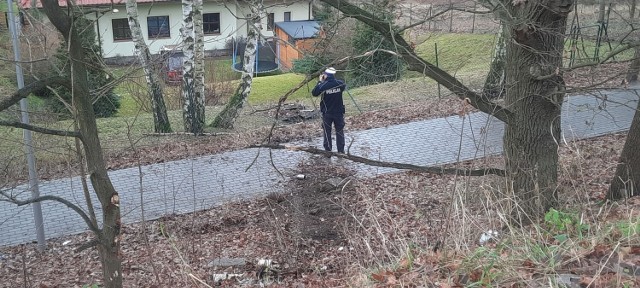 Na miejscu zdarzenia pracowali policjanci