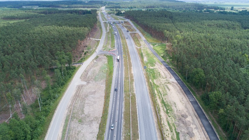 W lipcu 2022 roku droga ekspresowa S5 Nowe Marzy - Dworzysko...