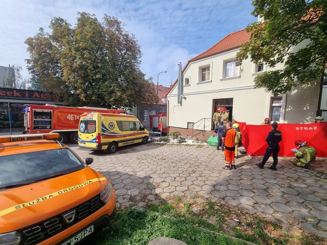 Pożar wybuchł w jednym z mieszkań kamienicy przy ul. Sztumskiej