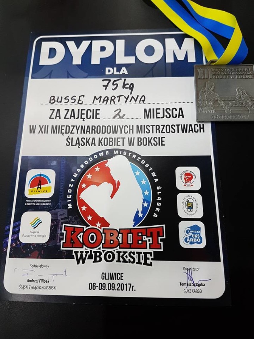 Bokserki MLKS Sparty Złotów na XII Międzynarodowych Mistrzostwach Śląska w Gliwicacach