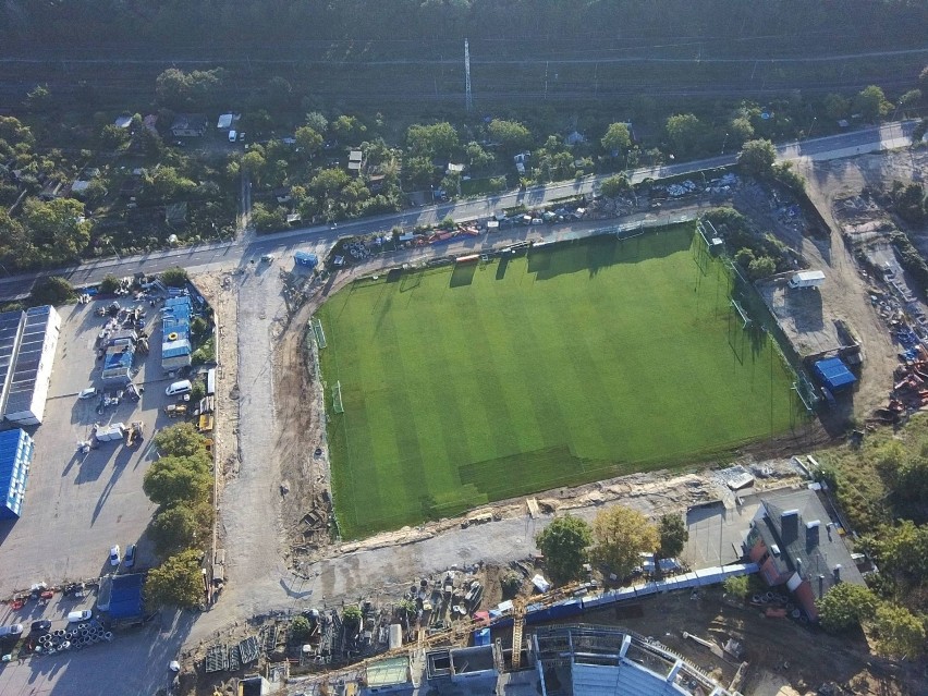 Stadion Pogoni Szczecin - stan 20 września 2020.