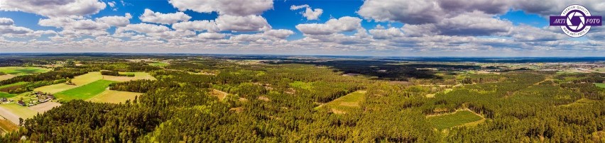 Panorama Międzyborza ze Zbójnika w obiektywie Arti-Foto. Jak nic, przydałaby się wieża!