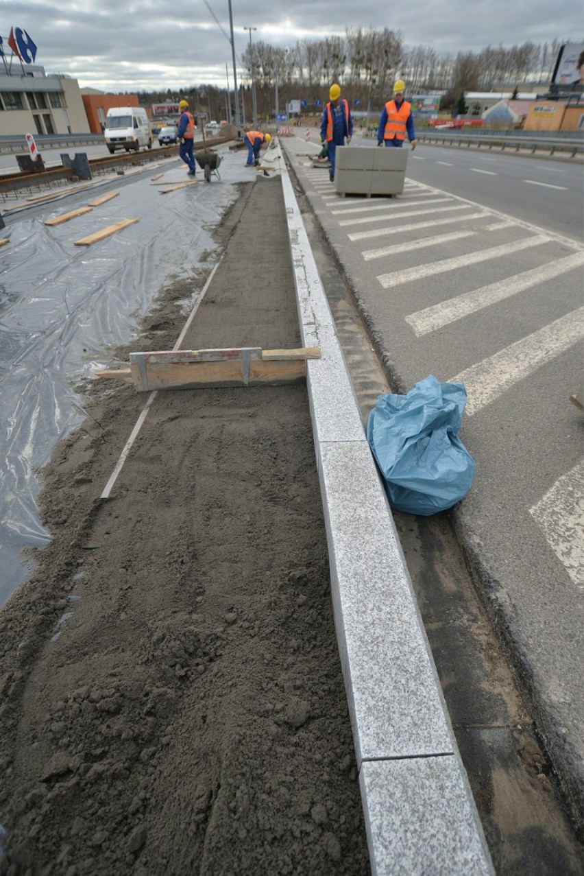 Budowa linii tramwajowej na Morenę (4.04.2014)