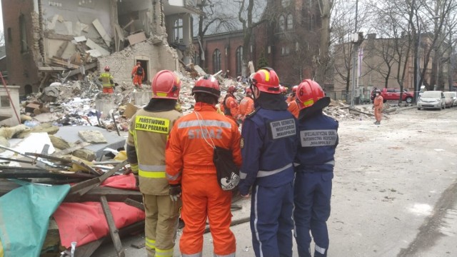 Wybuch gazu w Katowicach. Zginęły dwie kobiety. Strażacy z Chrzanowa uczestniczyli w akcji ratowniczej