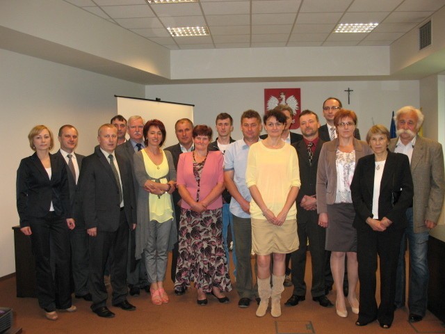 Nagrodzeni w konkursie wraz z przedstawicielami KRUS-u