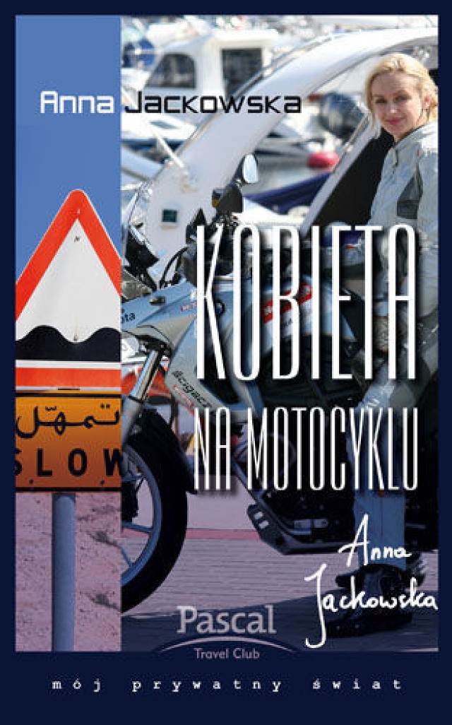 Okładka książki : &quot;Kobieta na motocyklu&quot;
