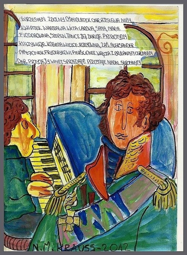 Obraz pt ' Koncert Chopina u Cara "