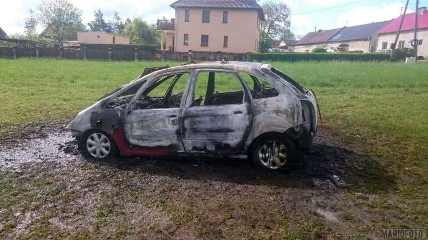 Pożar citroena w Opolu.