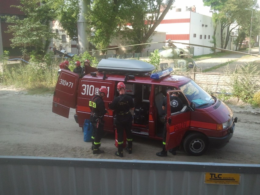 Protest na budowie City Parku w Łodzi. Pracownicy nie chcieli zejść z dźwigu [ZDJĘCIA]