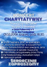 Koncert charytatywny w Szkole Podstawowej nr 9 w Tomaszowie "Pomożmy Michałowi wygrać z chorobą"