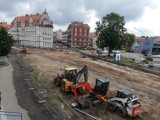 Zmiany na budowie obwodnicy Wałbrzycha i postęp prac w centrum miasta. Zobaczcie zdjęcia