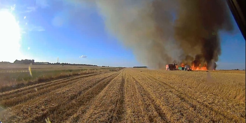 Coraz więcej pożarów w rolnictwie. Strażacy z Radomska przypominają zasady bezpieczeństwa
