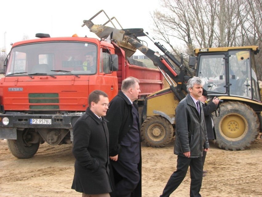 Gniezno: Prezydent Jacek Kowalski wizytował budowę oczyszczalni ścieków