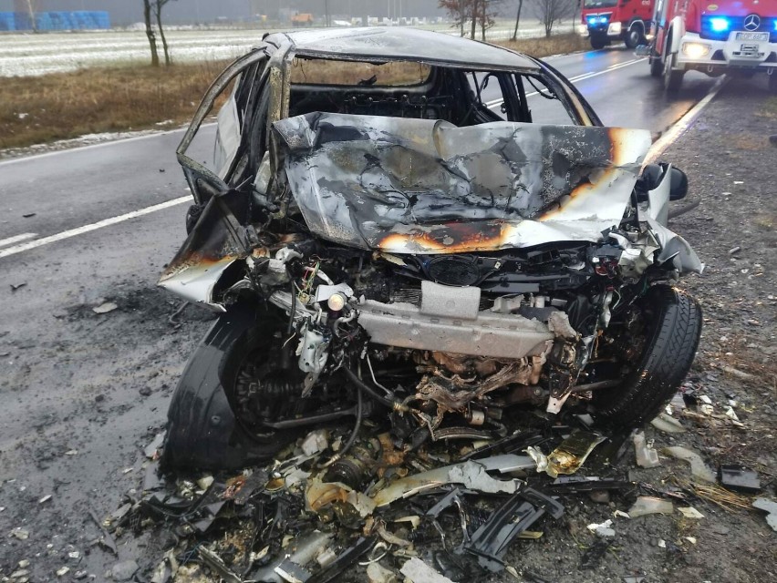 Śmiertelny wypadek na DK12 w Owadowie koło Opoczna