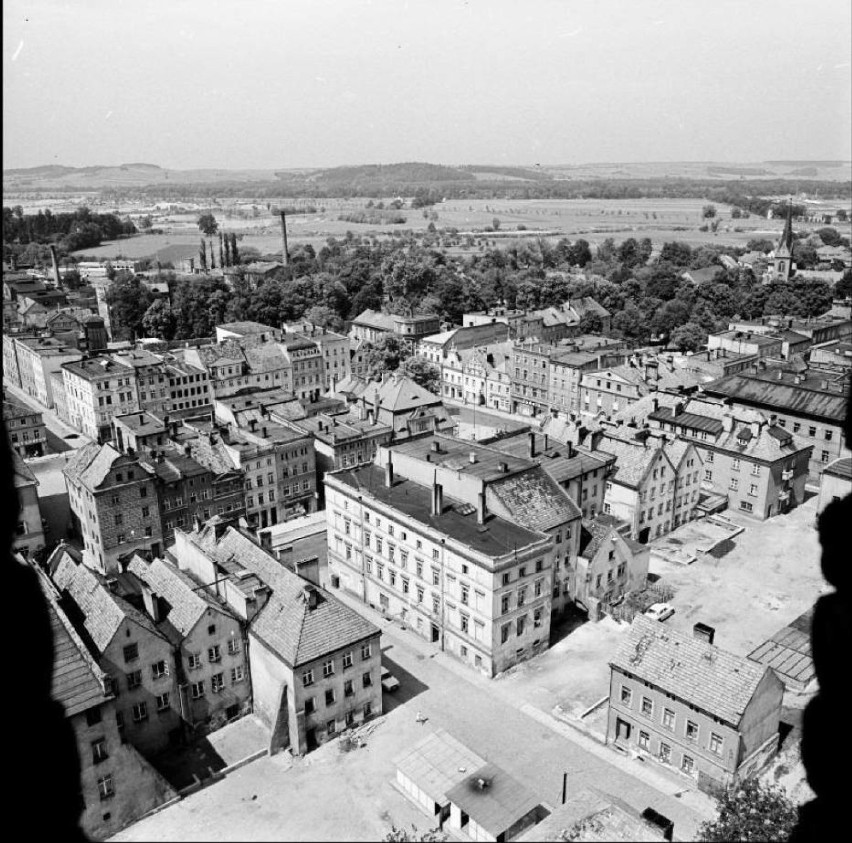 Panorama Paczkowa. Zdjęcie wykonane z wieży kościoła.