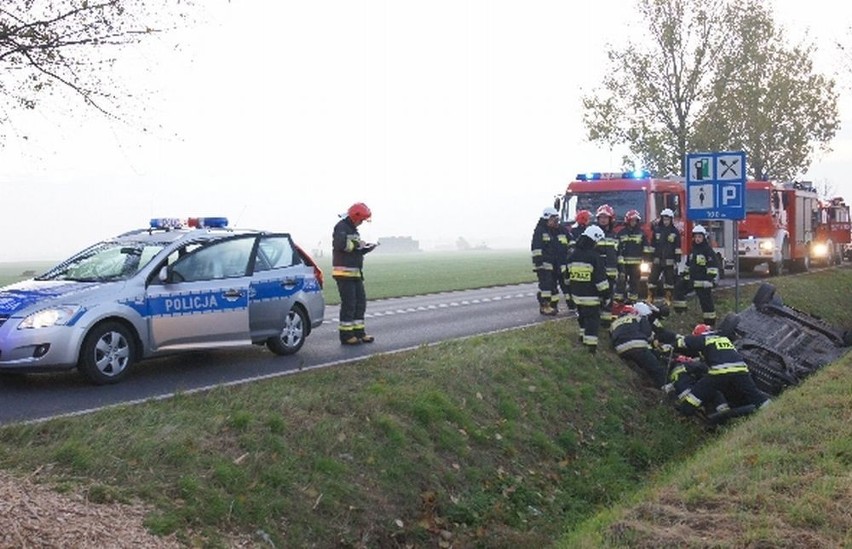 Bojanowo: Stracił panowanie nad autem i wylądował w rowie