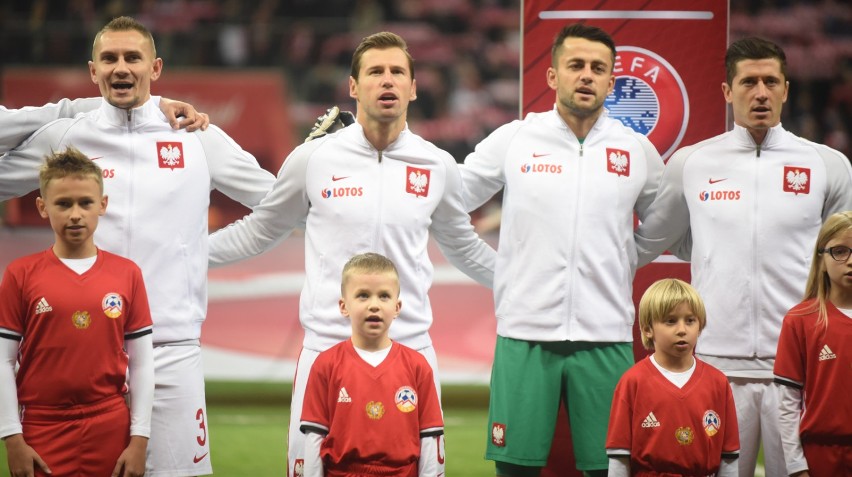 Dziecięca eskorta na mecz Polska - Czarnogóra