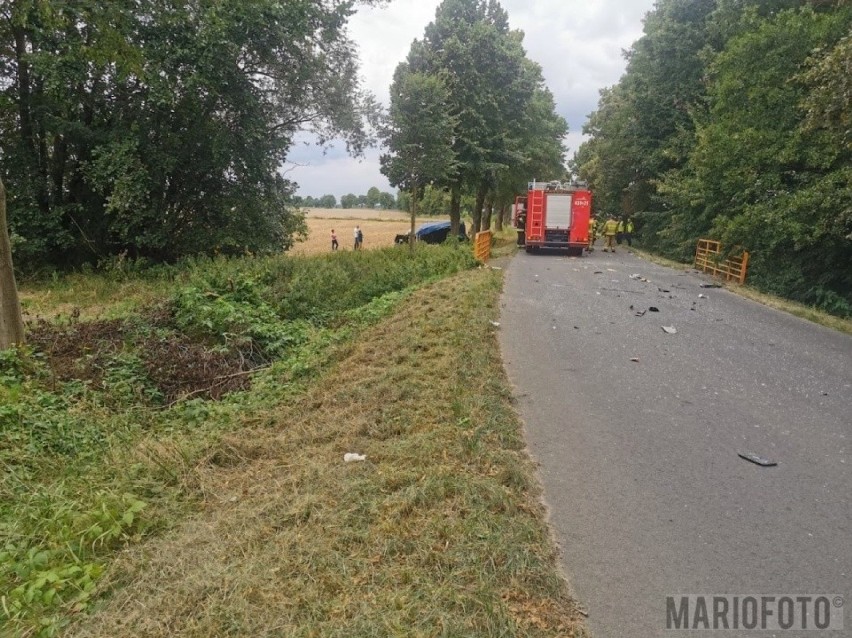 Wypadek w Proślicach w gminie Byczyna.