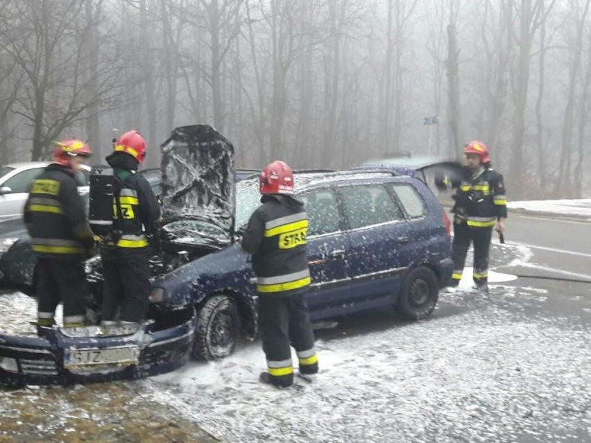 Pożar w Jastrzębiu: zapalił się samochód
