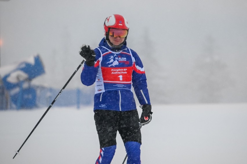 Prezydent Andrzej Duda wziął udział w maratonie narciarskim...