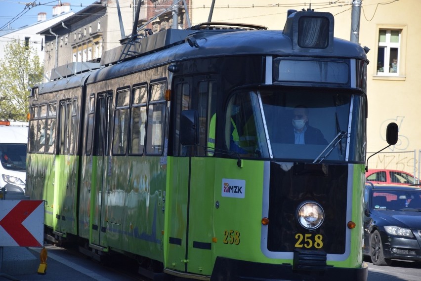 Helmut był pierwszym tramwajem, który wiosną testował nowe...