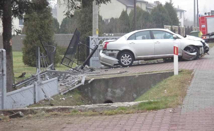 Wypadek na ulicy Jurajskiej w Zawierciu-Żerkowicach.