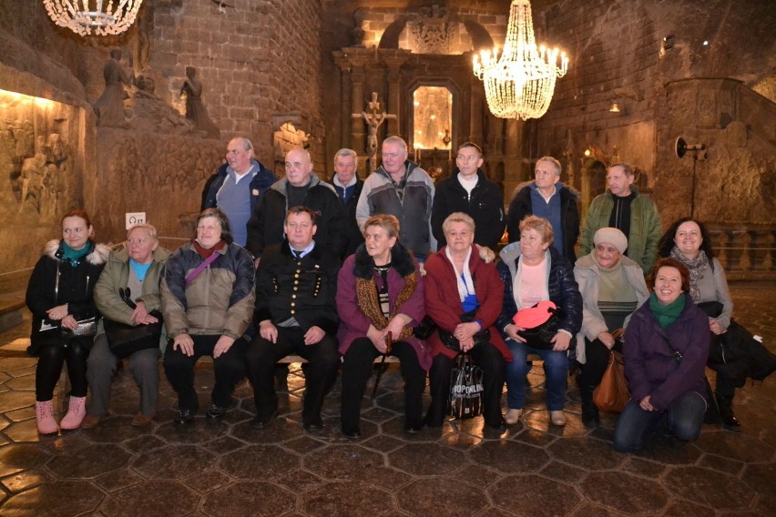 Uczestnicy wycieczki w Kopalni Soli Wieliczka. Fot. Henryk...