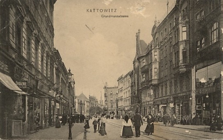 Ulica 3 Maja w Katowicach na starych pocztówkach