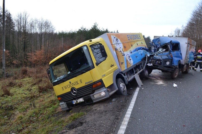 Hopowo - wypadek na DK 20, 9.01.2014. Więcej zdjęć na...