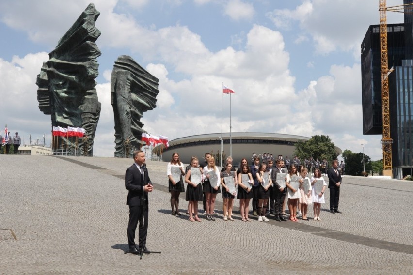 Katowice. Prezydent Andrzej Duda na obchodach setnej...