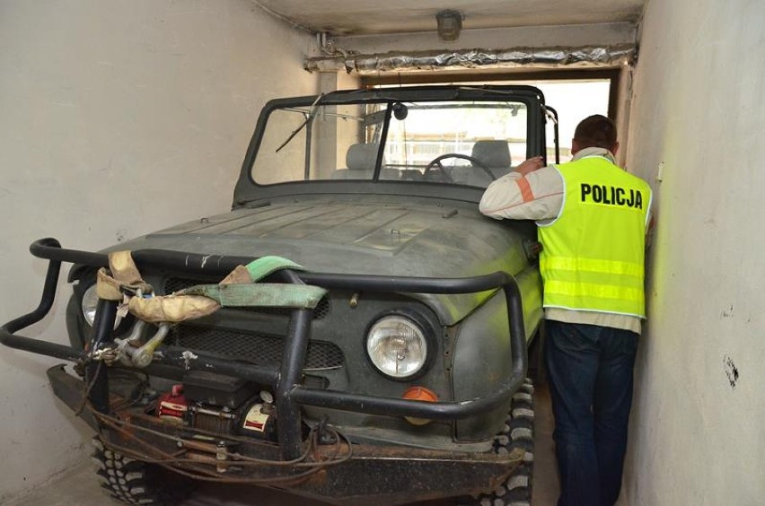 Policja w Koninie odzyskała skradzione uaza - w częściach