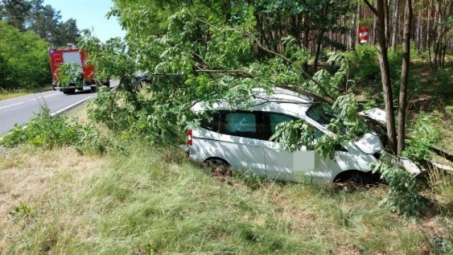 Wypadek w okolicach Osiecznicy.