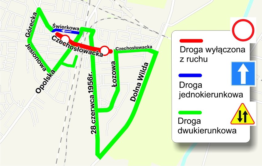 Budowa tunelu na Czechosłowackiej: Jak ominąć roboty...