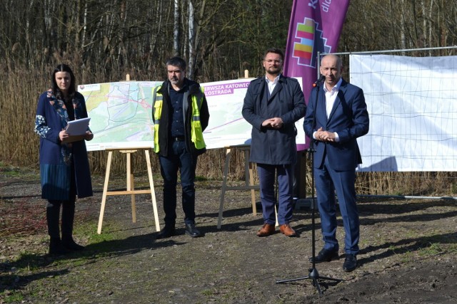 Oficjalne rozpoczęcie budowy velostrady w Katowicach.