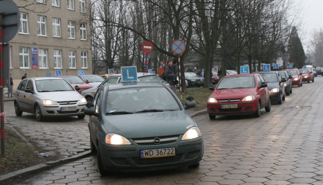 Ośrodek szkolenia kierowców w Łodzi.