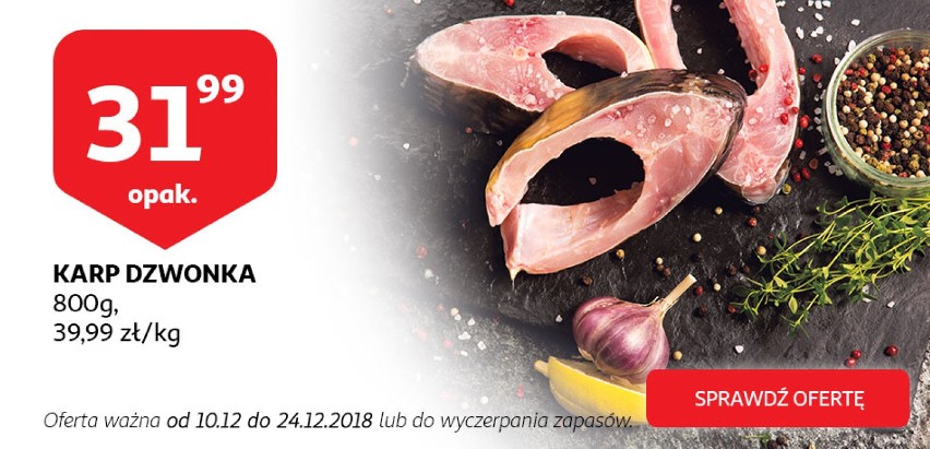 Auchan

Karp dzwon 800 g. 
39,99 zł/kg , 
31,99 zł za...