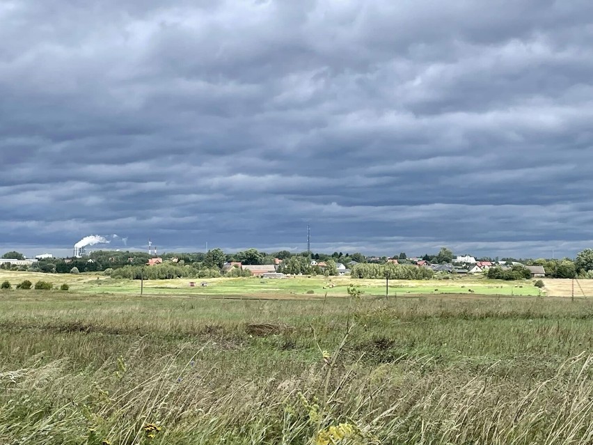 Panorama na Szczecinek z okolic powstającego łącznika