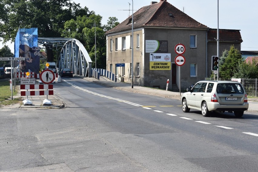 Remont mostu Elizy w Krośnie Odrzańskim.