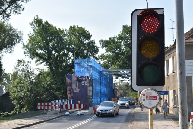 Remont mostu Elizy w Krośnie Odrzańskim.