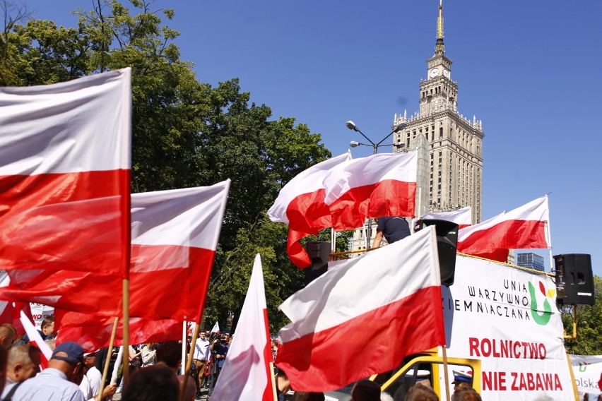 Strajk rolników w Warszawie. Manifestujący domagają się działań rządu