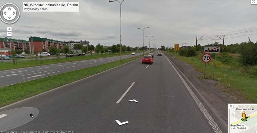 Po co komu to ograniczenie na drodze Wrocław - Długołęka?