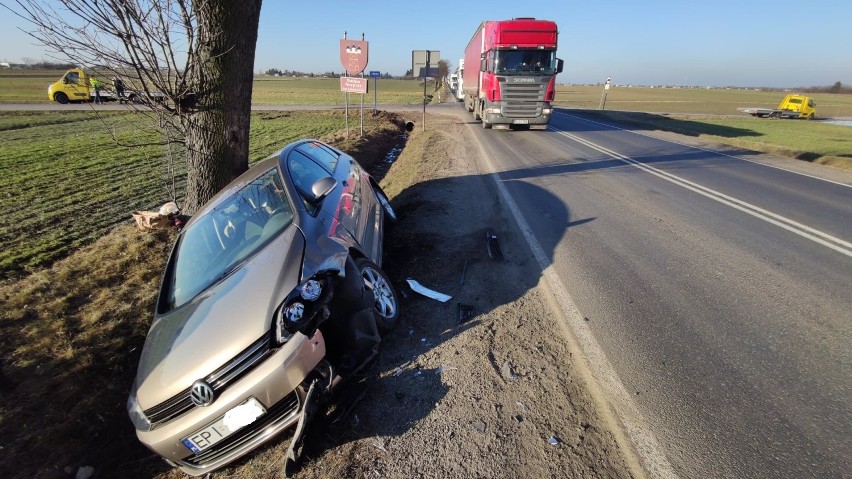 Kolizja na skrzyżowaniu drogi krajowej nr 91 i ulicy Moryca...