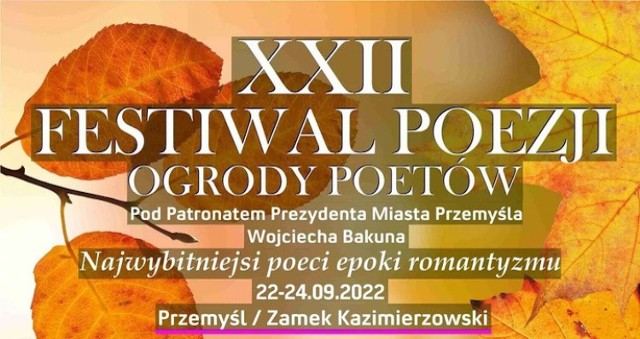 XXII Festiwal Poezji "Ogrody Poetów" w Przemyślu.