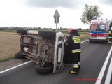 Wypadek w Baćkowicach. Zderzyło się auto z tirem [zdjęcia]