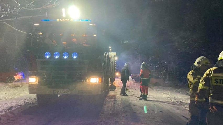 Wypadek w Świerczynie w podkaliskiej gminie Brzeziny