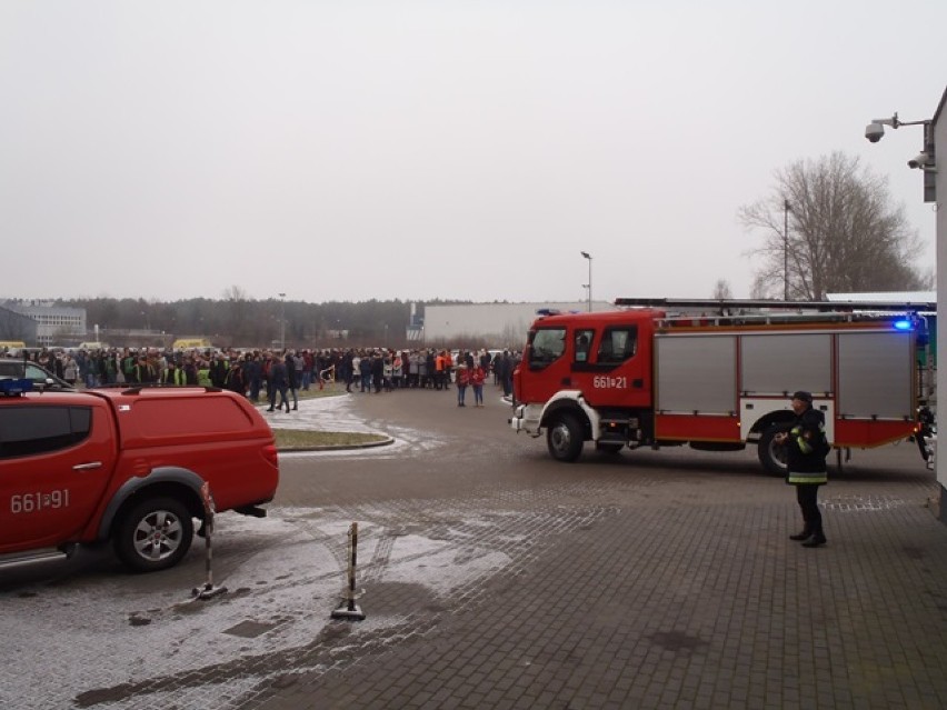 Ćwiczenia ewakuacyjne Państwowej Straży Pożarnej w Złotowie