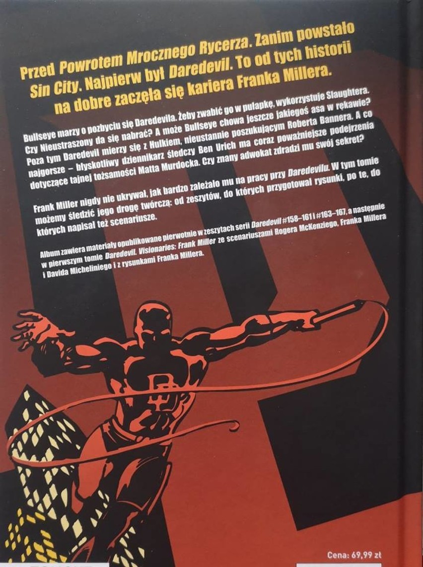 Marvel Classic. Daredevil, tom 1. Dzieło Franka Millera dostępne w sprzedaży już od 23 stycznia RECENZJA